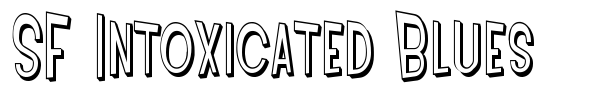 SF Intoxicated Blues font preview